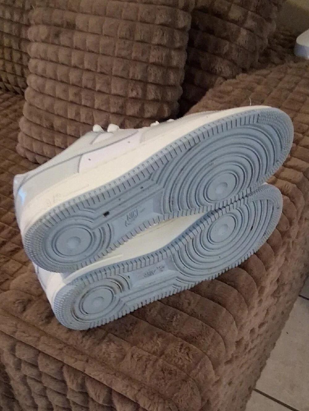 Nike Men’s Low-Top Sneakers — White with Ice Accents